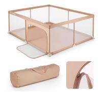 Clôture pour enfants. Clôture pour enfants de 150x200 cm. Pliable. Barrière de jeu sûre et stable pour enfants, avec une maille aérée et une base antidérapante