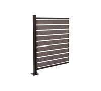 Mendler Cache-poubelles aluminium