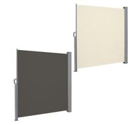 Clôture Rétractable Pliante 1 Pièce, Rideau Séparation De Cour Coupe-Vent | Écran de terrasse rétractable, facile à installer, avec cadre en fer, for jardin extérieur, balcon(Dark Gray,1.8x3m/6x10ft)