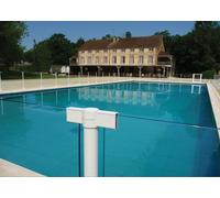 Cloture Swim Park SP03 en verre 8 mm : 0.48m < ENTRAXE < 1.00m