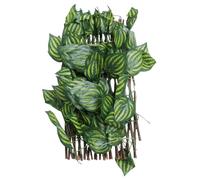 Clôture Végétale Verte Décorative pour Jardin, Plastique Flexible | Aspect Réaliste, Feuillage Épais et Texture Fine, Prête à Poser, Faible Entretien, Forme Modulable
