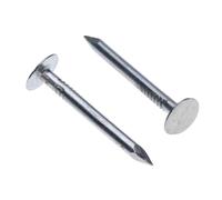 Clou a Tete Toiture en Feutre 30mm (Paquet de 100) Clous Grosse Tête Galvanisés pour le Bricolage la Décoration d'intérieur et la Construction Taille Toit de Abri de Toit Maisons d'été Cabines
