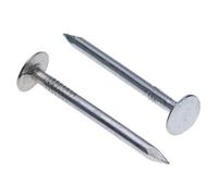 Clou a Tete Toiture en Feutre 40mm (Paquet de 100) Clous Grosse Tête Galvanisés pour le Bricolage la Décoration d'intérieur et la Construction Taille Toit de Abri de Toit Maisons d'été Cabines