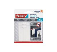 Clou adhésif, 2 pièces, pour papier peint et plâtre, jusqu'à 2 kg par ongle, blanc