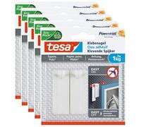 Clou adhésif pour papier peint et plâtre - TESA - Powerstrips - 1 kg - amovible et réutilisable