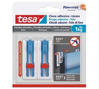 Clou adhésif tesa pour toile, papier peint et plâtre, hauteur réglable, clou autocollant, toiles et cadres pour châssis, force adhésive 1 kg par clou, peut être retiré sans laisser de trace