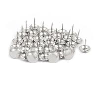 Clou de tapisserie SOURCING MAP 35Pcs 14mm Diamètre Clous Tapissier Inox Acier Ameublement Clou Punaise