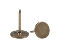 Clou de tapisserie SOURCING MAP Clou Tapissier Tête Plat Clou Clou Meuble Punaise Pointe 11mmx17mm Bronzé pour Sofa 100Pcs