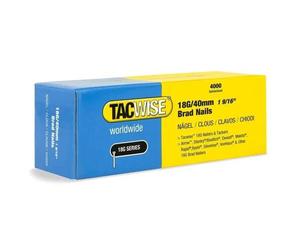 Clou - pointe Tacwise - 1714 - Clous de Finition Brad Galvanises de Type 18G / 40 mm, Lot de 4,000