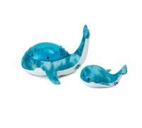 Veilleuse tranquil whale family bleue