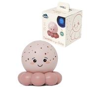 Cloud B Twinkles To Go Octo Rose Pastel | Projecteur de Nuit Portable Étoiles & Poissons pour Enfants | 3 Couleurs Apaisantes (Ambre, Bleu, Vert) avec Rotation Automatique | Minuterie de 45 Minutes