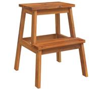 CLOUD Fauteuil et chaise - élégant Design - Tabouret-escabeau 2 marches 40x38x50 cm Bois d'acacia solide CHYNEW6946668
