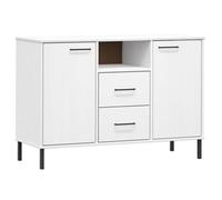 CLOUD Meuble de rangement,Commode Armoire Buffet avec pieds en métal Blanc 113x40x77 cm Bois massif OSLO CHYNEW3696468