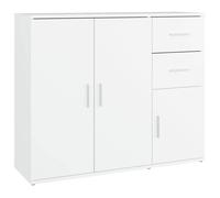 CLOUD Meuble de rangement,Commode Armoire Buffet Blanc 91x29,5x75 cm Bois d'ingénierie CHYNEW5417016