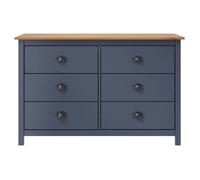 CLOUD Meuble de rangement,Commode Armoire Buffet Hill Gris 125x40x80 cm Bois de pin solide CHYNEW6756693