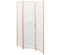 CLOUD Paravent intérieur - élégant Design - Cloison de séparation 3 panneaux Crème 120x170x4 cm Tissu CHYNEW3072370