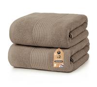 Cloud Pillow Lot de 2 Serviettes de Bain 70x140 cm, 100% Coton, Oeko-TEX | Grande taille en éponge 500 g/m², douces, absorbantes et durables, linge de bain et serviettes pour la salle de bain
