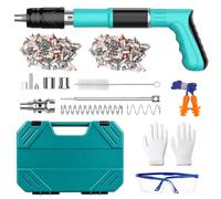 Cloueur Béton,Pistolet à Clous,Cloueuse Rivet Gun,Avec 5 Niveaux Réglable | Pistolet à Clous Portable, Mini-Cloure Portatif Pour Murs En Béton, Plafonds,Avec Gants à Lunettes Bouchons d'Oreille