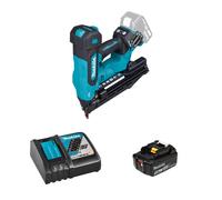 Cloueur d'angle 20° 18V DBN610Z + 1 batterie BL1850B 18V 5 Ah + chargeur rapide DC18RC MAKITA