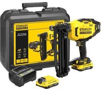 Cloueur de finition sans fil Stanley Fatmax, 18V, Clous 25-64 mm, 2 batteries 2Ah, Chargeur