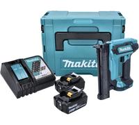 Makita Cloueur LXT DFN350RTJ avec 2 batteries 18V 5,0 Ah, chargeur et coffret MakPac