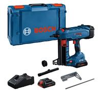 Cloueur sans-fil GNB 18V-40 - BOSCH - avec 2 batteries 18V 4.0Ah - chargeur - L-Boxx - 06019L7005