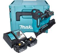 Cloueuse à tête plate sans fil Makita DBN 610 RFJ 18 V 32 - 64 mm Brushless + 2 batteries 3,0 Ah + chargeur + Makpac