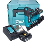 Cloueuse à tête plate sans fil Makita DBN 610 RG1J 18 V 32 - 64 mm Brushless + 1 batterie 6,0 Ah + chargeur + Makpac