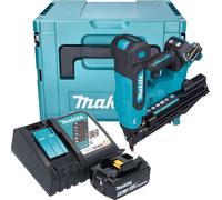 Cloueuse à tête plate sans fil Makita DBN 610 RT1J 18 V 32 - 64 mm Brushless + 1 batterie 5,0 Ah + chargeur + Makpac