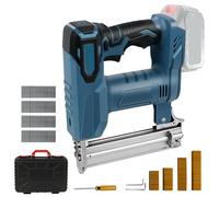 Cloueuse sans fil 18 GA pour batterie Makita 18 V, 2 en 1 pistolet à clouer/agrafeuse sans balais avec 500 clous et 500 agrafes, double protection, pour le travail du bois (sans batterie)