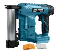 Cloueuse sans fil améliorée 18GA compatible avec batterie Makita 18 V, cloueuse sans balais, agrafeuse électrique avec 1000 clous et 1000 agrafes pour bricolage, bricolage et travail du bois