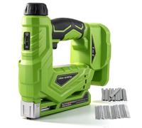 Cloueuse sans fil compatible avec le pistolet à ongles Ryobi 18 V, sans balais 18 GA avec 1000 clous, 1000 agrafes T50 pour l'amélioration de la maison, le bricolage et le travail du bois
