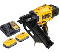 Cloueuse sans fil DeWalt DCN 930 H2 18 V 50 - 90 mm sans balais + 2 batteries Powerstack 5,0 Ah + chargeur