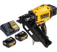 Cloueuse sans fil DeWalt DCN 930 M2 18 V 50 - 90 mm sans balais + 2 batteries 4,0 Ah + chargeur