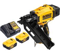 Cloueuse sans fil DeWalt DCN 930 P2 18 V 50 - 90 mm sans balais + 2 batteries 5,0 Ah + chargeur