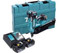 Cloueuse sans fil Makita DBN 901 RTE 18 V 50 - 90 mm sans balais + 2 batteries 5,0 Ah + chargeur + mallette