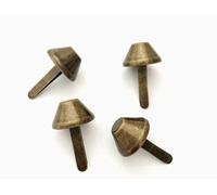 Clous, 50pcs sac à main sacs bagages punaises de pied seaux en fer têtes clous attaches parisiennes matériel 12mm adapté au bureau l'école, lames scie ruban(Bronze)