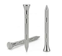 Clous à béton striés 3.4x40 mm, acier trempé zingué, pour béton et maçonnerie - (50pcs)