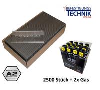 Clous Brads 1,6x35mm inox 2 gaz Paslode IM65 IM250 F16 Makita GF600SE Tjep TF 16/64 2,5M BR-04