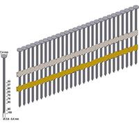 Clous en bande à tête ronde Prebena RK31/90BK 3000 pc(s)