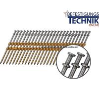 Clous en bande Clous de coffrage 33x45/57mm lisses brillants 20° Duplex pour Tjep FH21/90 Hikoki NR3675DD 2,0M
