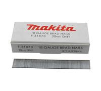 Clous mini brads 18Ga galvanisés 20mm (5000 pcs) MAKITA F-31870