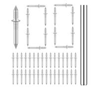 Clous Plinthe pour plinthe, 100 Pièces Fixations Cachées Sans | Ongles de Plinthe Robustes avec Outil | pour Rénovation de Maison, Construction, Salon, Chambre à Coucher