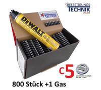Clous pour béton 3,0x19mm XH +gaz pour Powers DeWalt C5 Würth Diga CS2 CS3 Cloueuse pour béton T