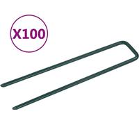 Clous pour gazon artificiel 100 pcs Forme de U Fer