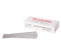 Clous tête homme mini brads 18 Ga galvanisés 25 mm pour cloueur (5000 pcs) - MAKITA F-31883