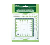 Clover Ruler & Needle Gauge Règle Swatch et jauge à aiguille, Animal Domestique (Pet), Autre, Taille unique, 3200