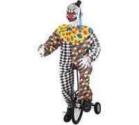 Automate Clown Terrifiant - PTIT CLOWN - 41812 - Déco Halloween Animée, Sonore, Lumineuse - 175 cm