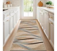 CLOYAO Tapis de Cuisine Long Tapis de Passage Lavable en Machine Antidérapant 60 x 200 cm Tapis de Couloir Absorbant Tapis de Sol pour Couloir Cuisine Devant Evier Salle à Manger Buanderie Chambre