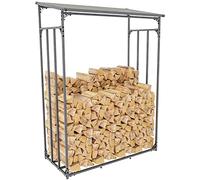 CLP Abri D'Extérieur pour Bois De Chauffage Ruston I Elément De Stockage pour Bûches en Acier Galvanisé I Range Bûches, Taille:L